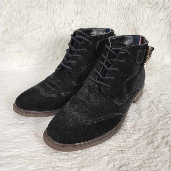Tommy Hilfiger Julea Suede Oxford Ankle Bootie Women's Size 8.5 - Picture 3 of 11